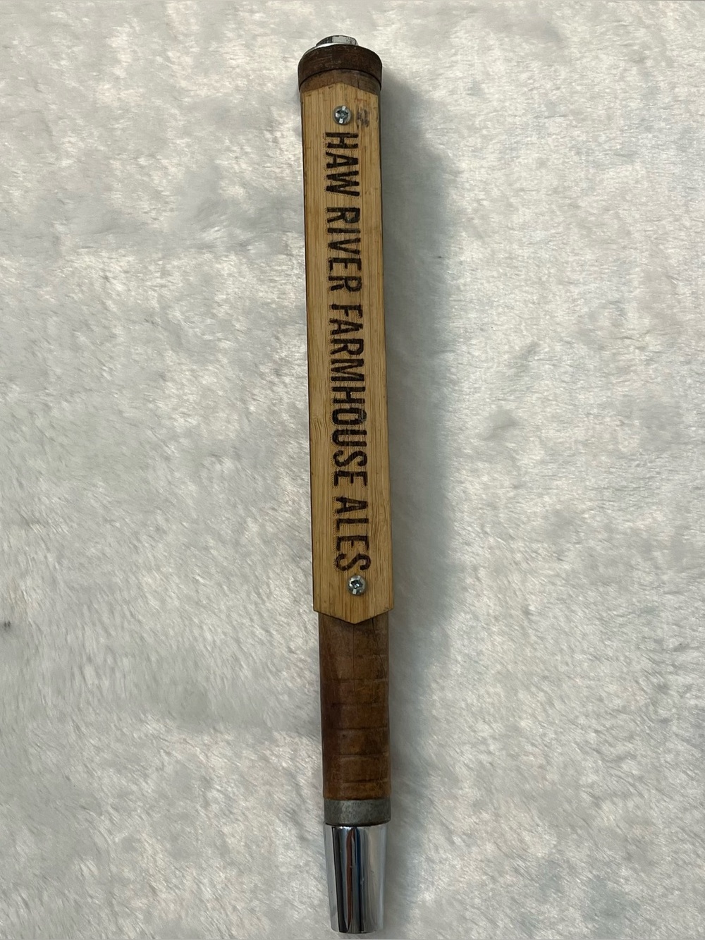 Haw River Farmhouse Ales Wooden Beer Tap